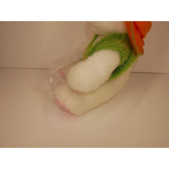 VTG Bunny Rabbit Plush White Pink Green Orange Butterfly and Bug Catcher Net - Picture 5 of 12